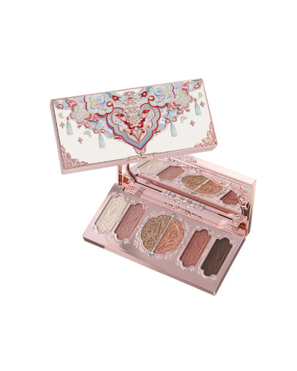 [Flower Knows] Butterfly Cloud Collar Embossed Six-Color Makeup Palette