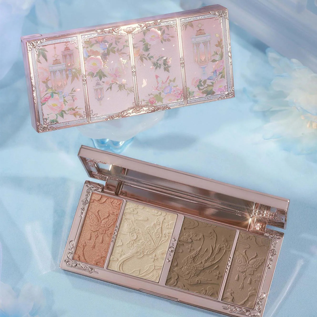 [Flower Knows] Butterfly Cloud Collar Embossed Highlight & Contour Palette