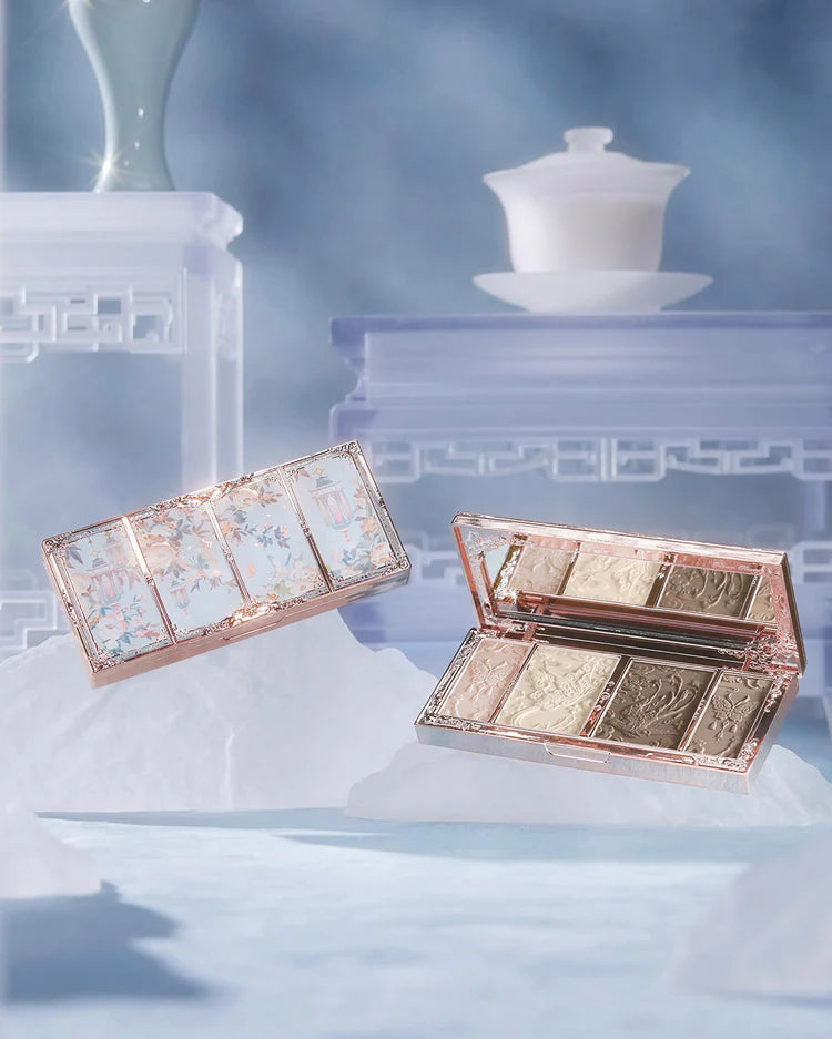 [Flower Knows] Butterfly Cloud Collar Embossed Highlight & Contour Palette