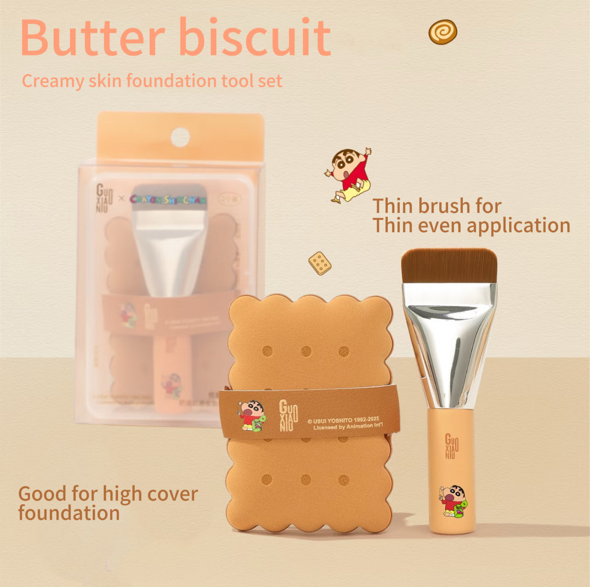 [Guoxiaoniu] Crayon Shin-chan limited edition puffs (New)