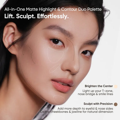 [Judydoll] 2 Shades Highlight Contour Palette