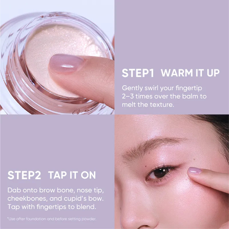 Pre-order [Judydoll] Mint & Lilac Highlight Balm (New)