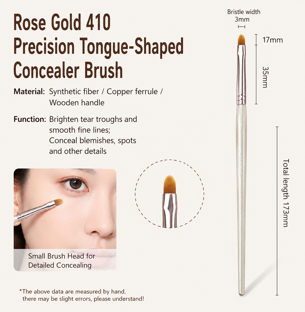 [Guoxiaoniu] Rose Gold Brush (New)