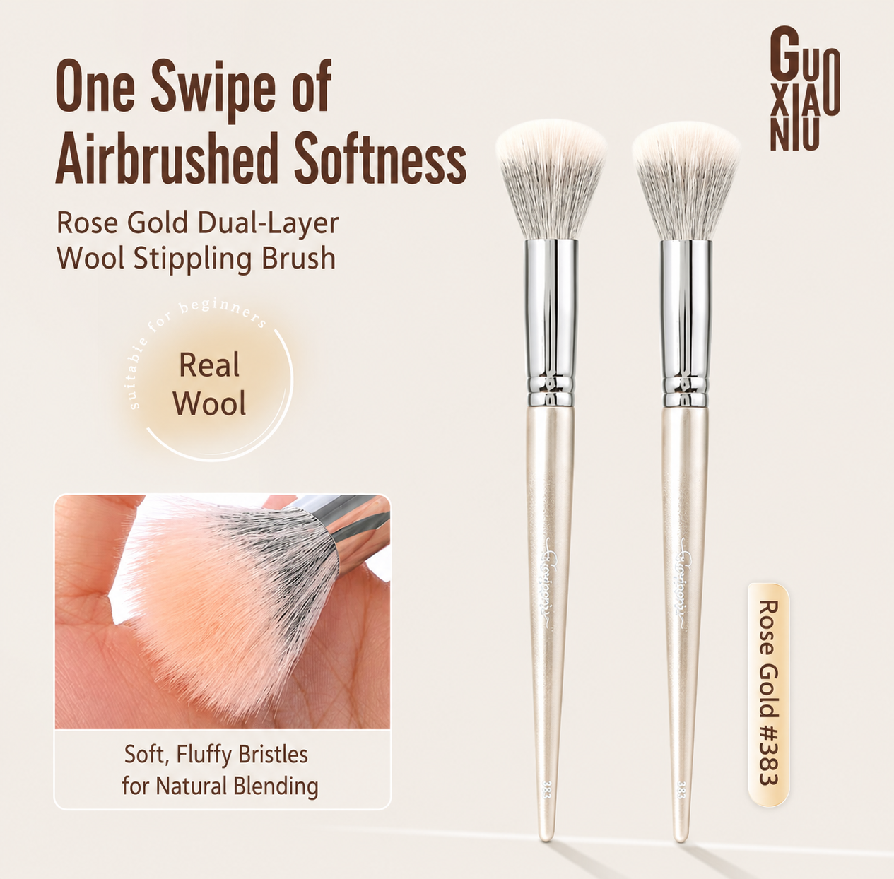 [Guoxiaoniu] Rose Gold Brush (New)