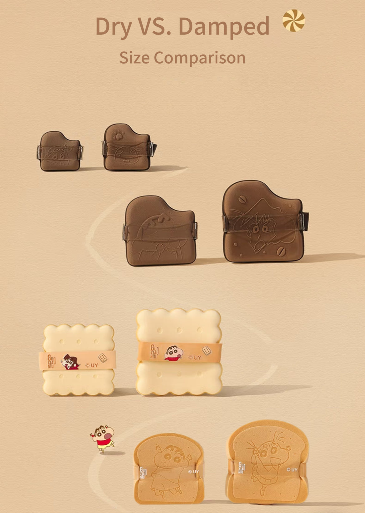 [Guoxiaoniu] Crayon Shin-chan limited edition puffs (New)