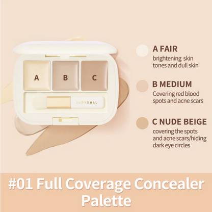 [Judydoll] 3 Color Concealer Palette (New)
