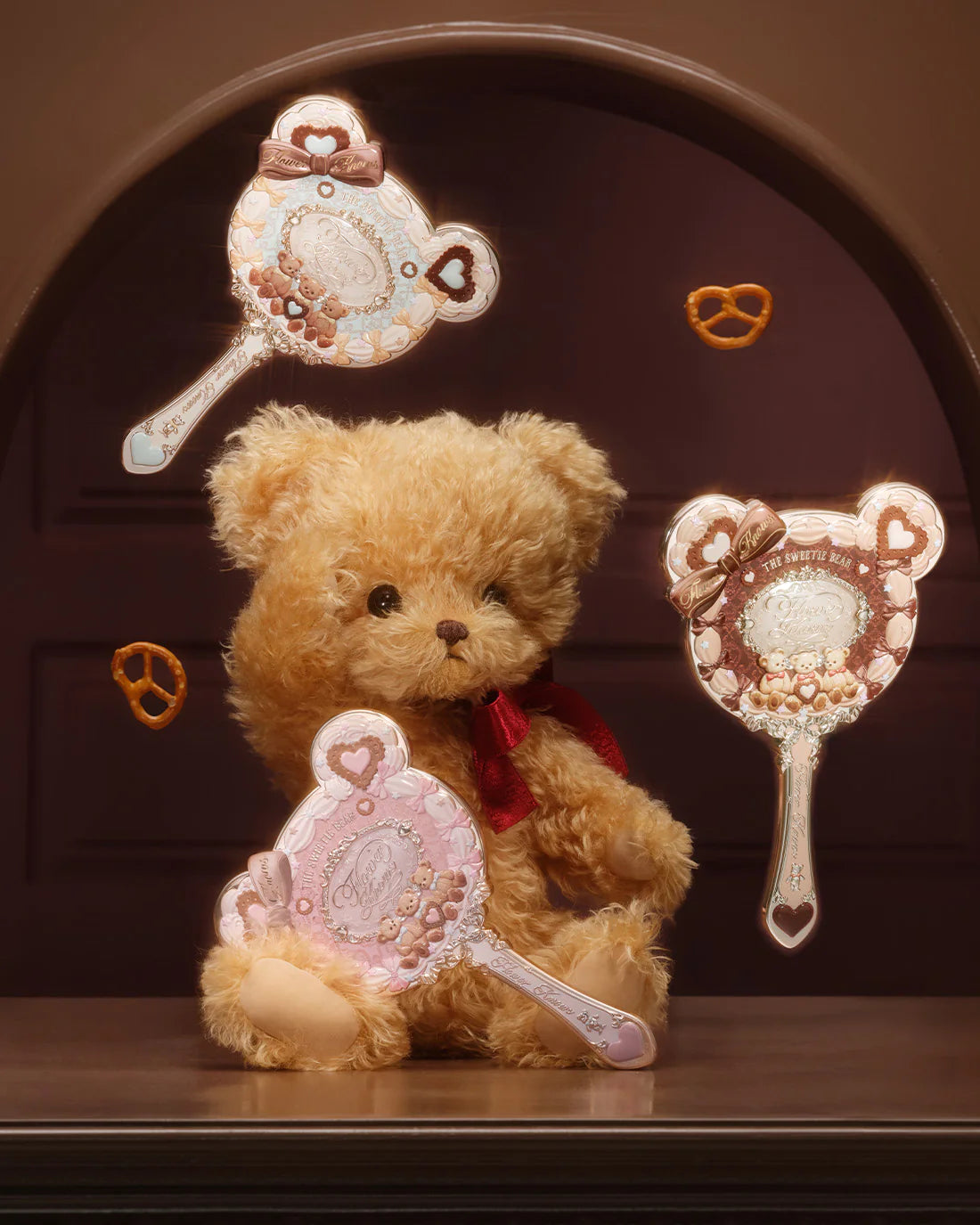 [Flower Knows] The Sweetie Bear Hand Mirror